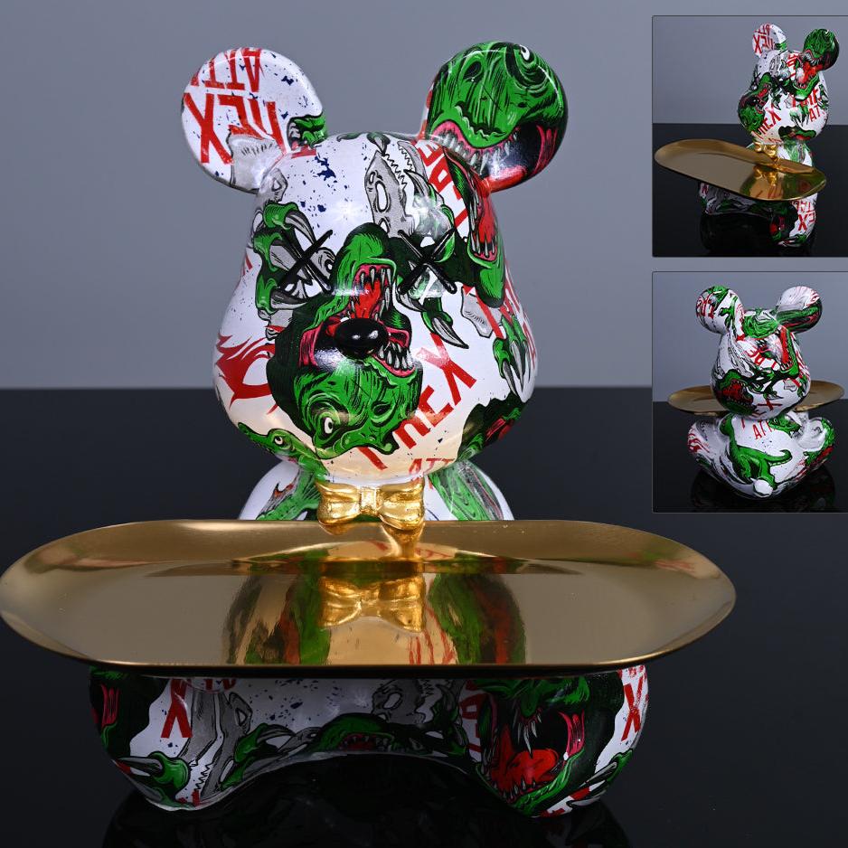 BowLift | Decorative Bear with Tray for Modern Spaces