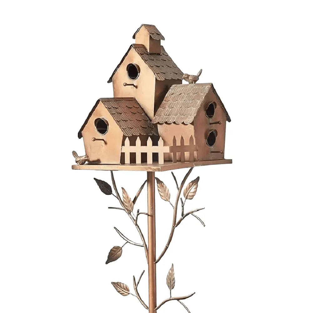 BowLift | Elegant metal base with a birdhouse stylish garden decoration!