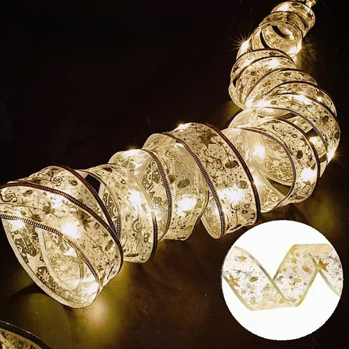 BowLift | XmasSlinger | Christmas lights and ribbons