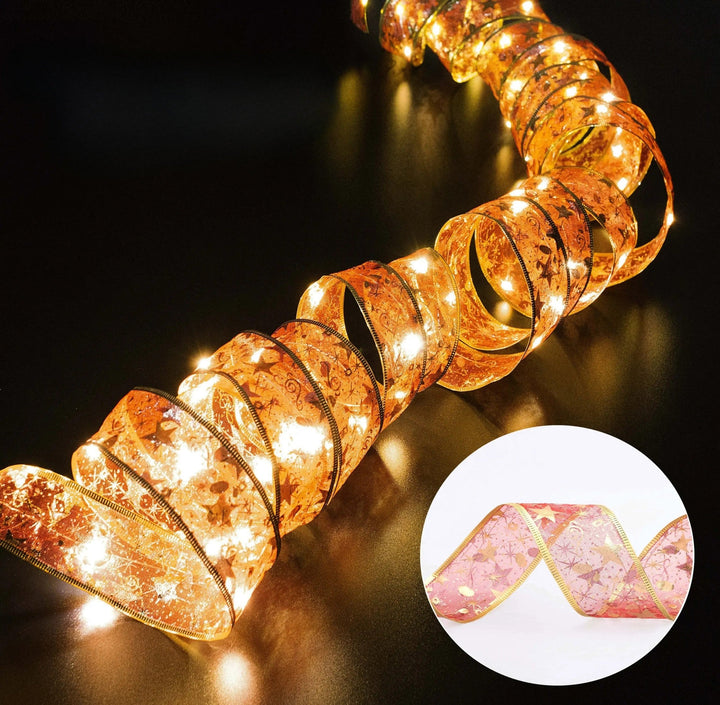 BowLift | XmasSlinger | Christmas lights and ribbons
