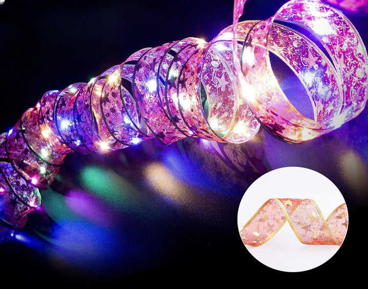 BowLift | XmasSlinger | Christmas lights and ribbons