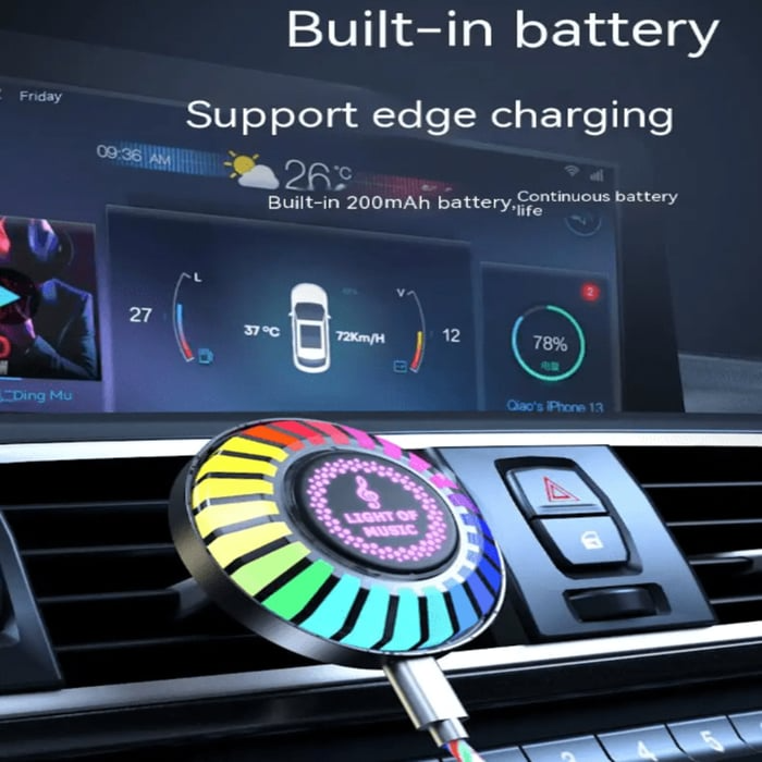 Auto Sound Pickup Light | Portable RGB Fun on the Go | Bowlift