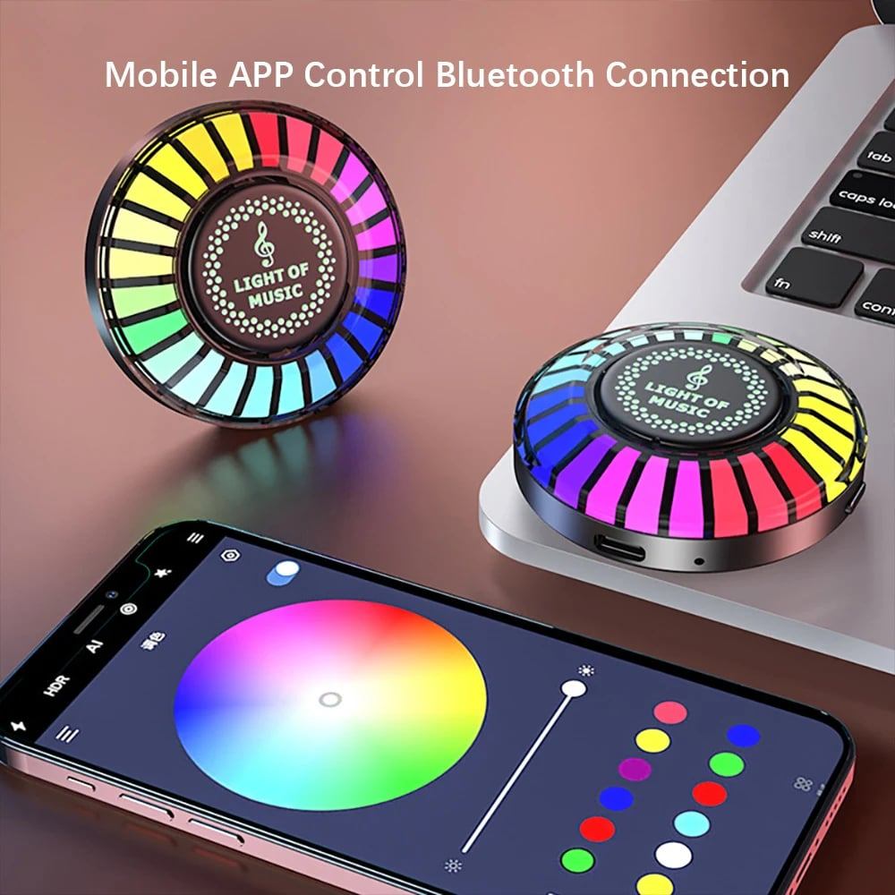 Auto Sound Pickup Light | Portable RGB Fun on the Go | Bowlift