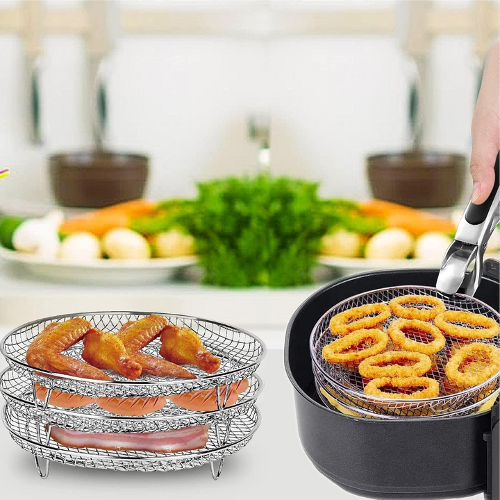 Stackable Air Fryer Racks | Space-saving frying made easy | Bowlift