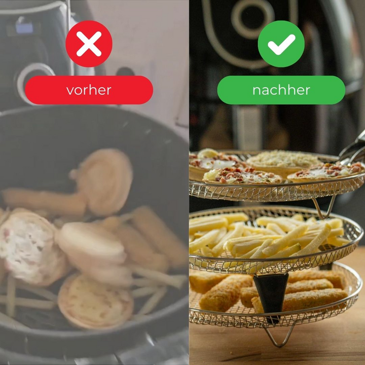 Stackable Air Fryer Racks | Space-saving frying made easy | Bowlift