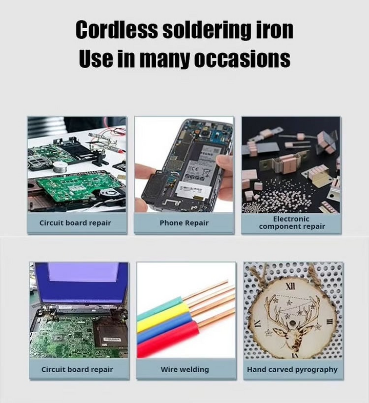 Cordless Portable Soldering Iron Set | Cordless & Rechargeable | Bowlift