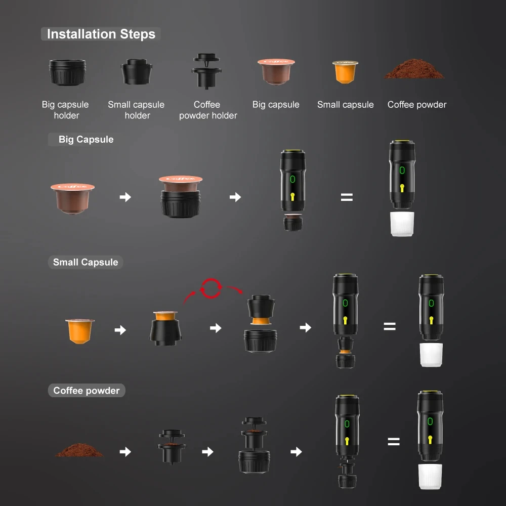 Portable coffee machine | Brew anywhere and anytime | Bowlift