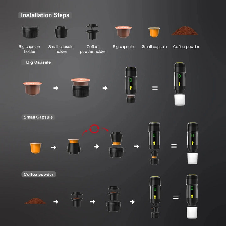 Portable coffee machine | Brew anywhere and anytime | Bowlift
