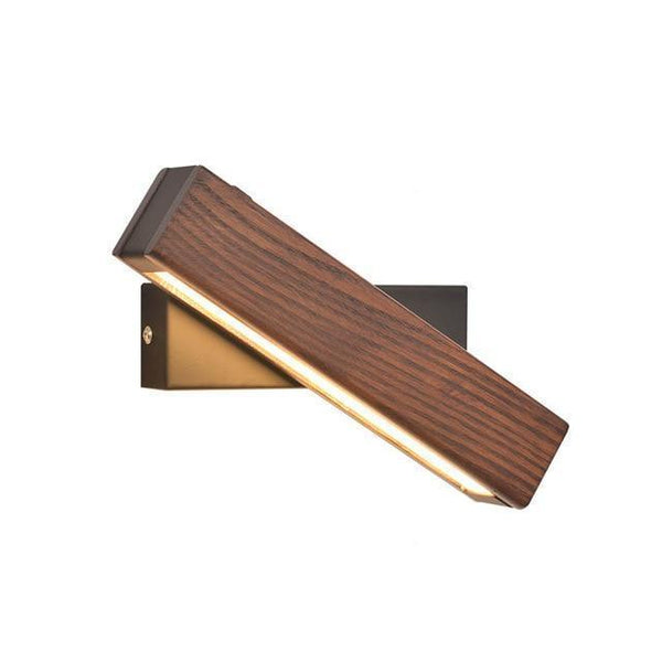 Nordic swivel LED wall light | Minimalist wood design | Bowlift