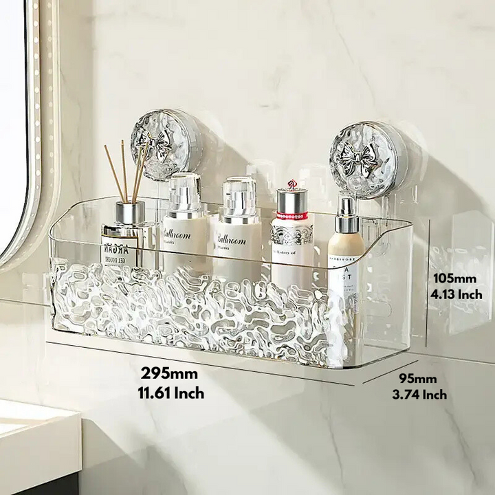 Practical wall shelf | Drill-free storage in the bathroom | Bowlift