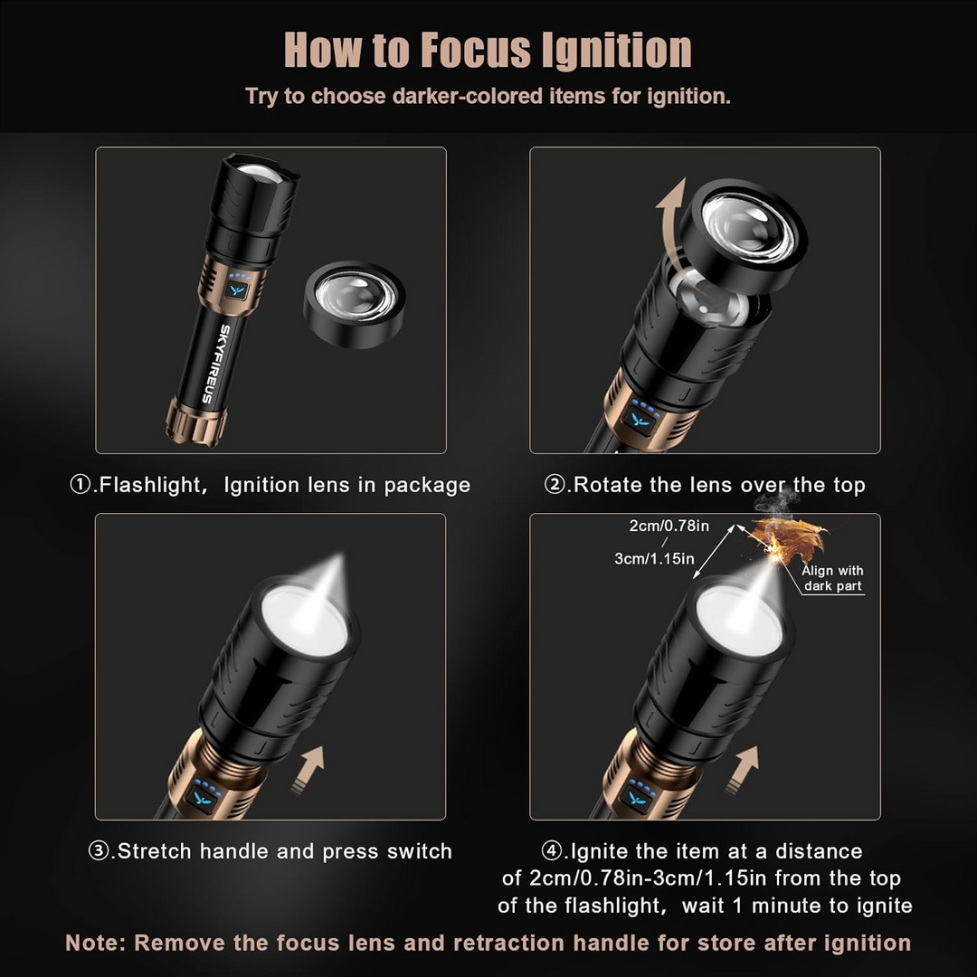 Ignition flash light | Ultra-bright, Zoomable and Ready to Fire | Bowlift