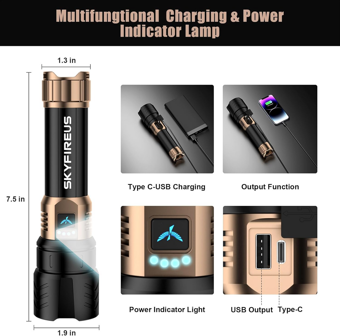 Ignition flash light | Ultra-bright, Zoomable and Ready to Fire | Bowlift
