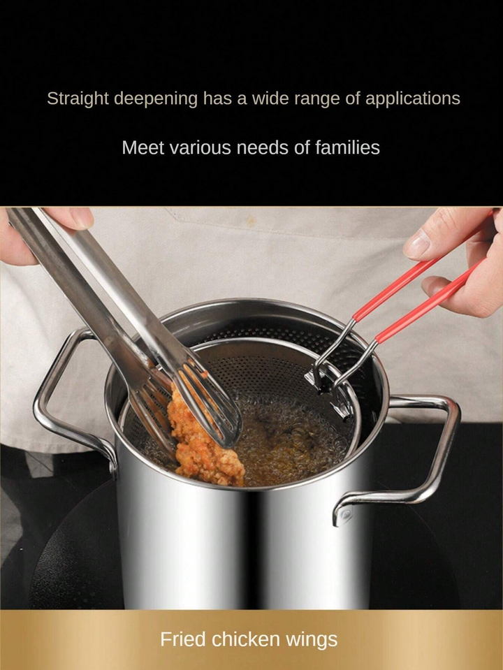 Stainless Steel Deep Fryer | Enjoy Crispy Foods with Less Oil | Bowlift