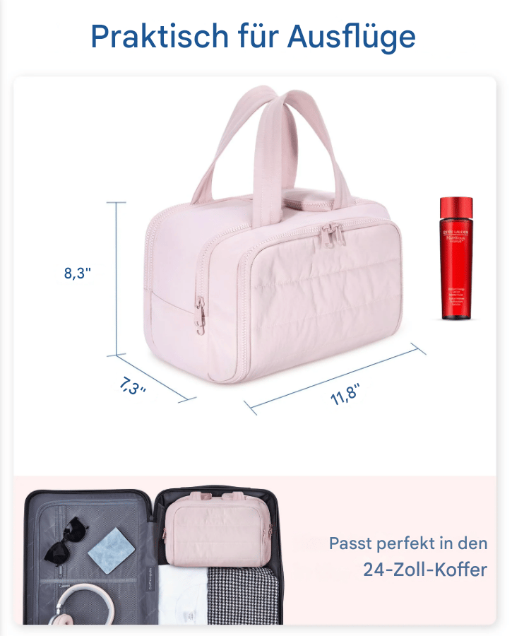 Multipurpose Toilet Bag | Soft, Spacious, 4-in-1 Organizer | Bowlift