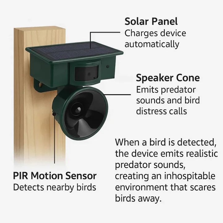 BowLift | Motion Sensor Bird Deterrent for Crows