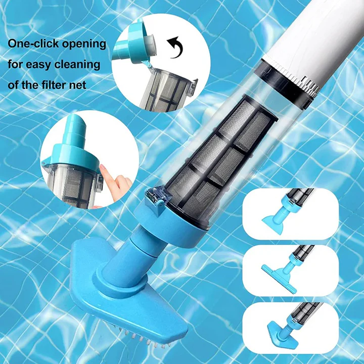 BowLift | 3 in 1 Cordless Rechargeable Pool Vacuum Cleaner