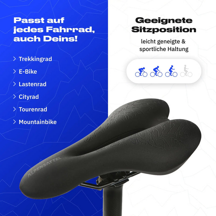 Ergonomic bicycle saddle | No more back and butt pain | Bowlift