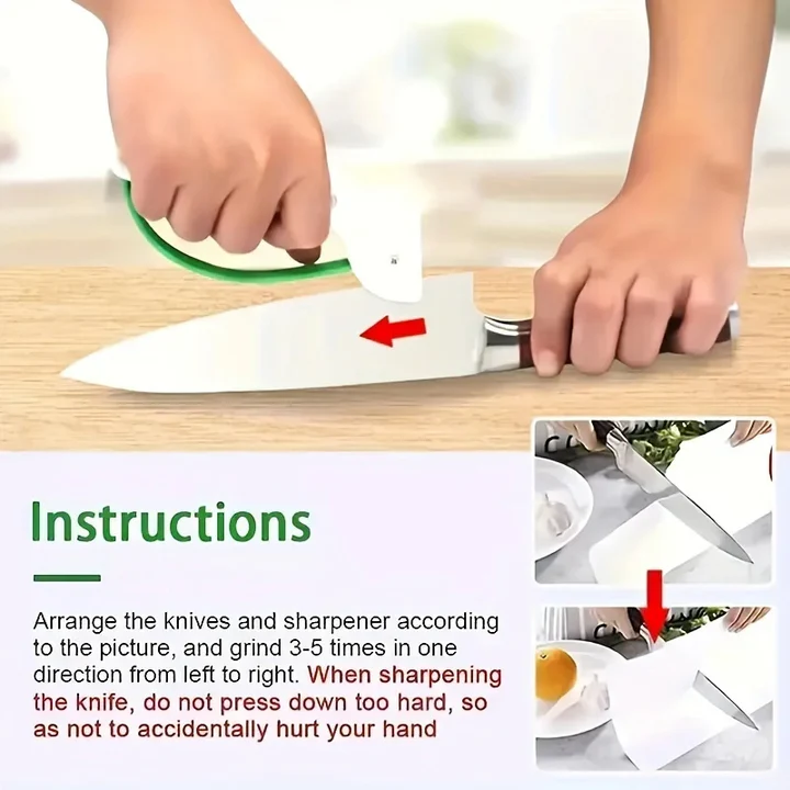 BowLift | Compact Manual Knife Sharpener for Kitchen and Garden Tools