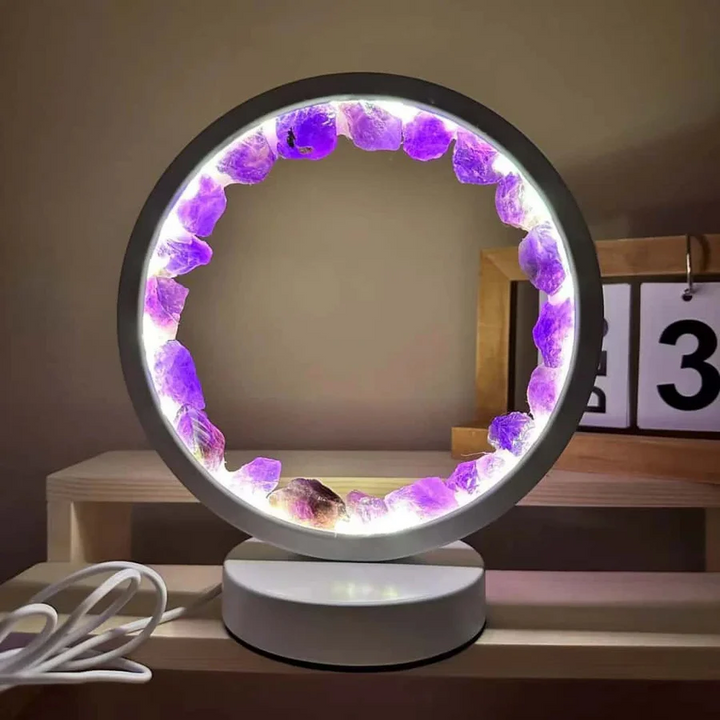 BowLift | Healing Stone Night Lamp with Crystal Column Design
