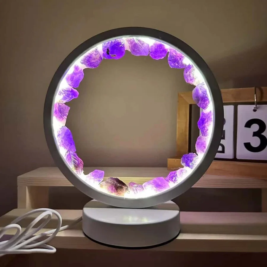 BowLift | Healing Stone Night Lamp with Crystal Column Design