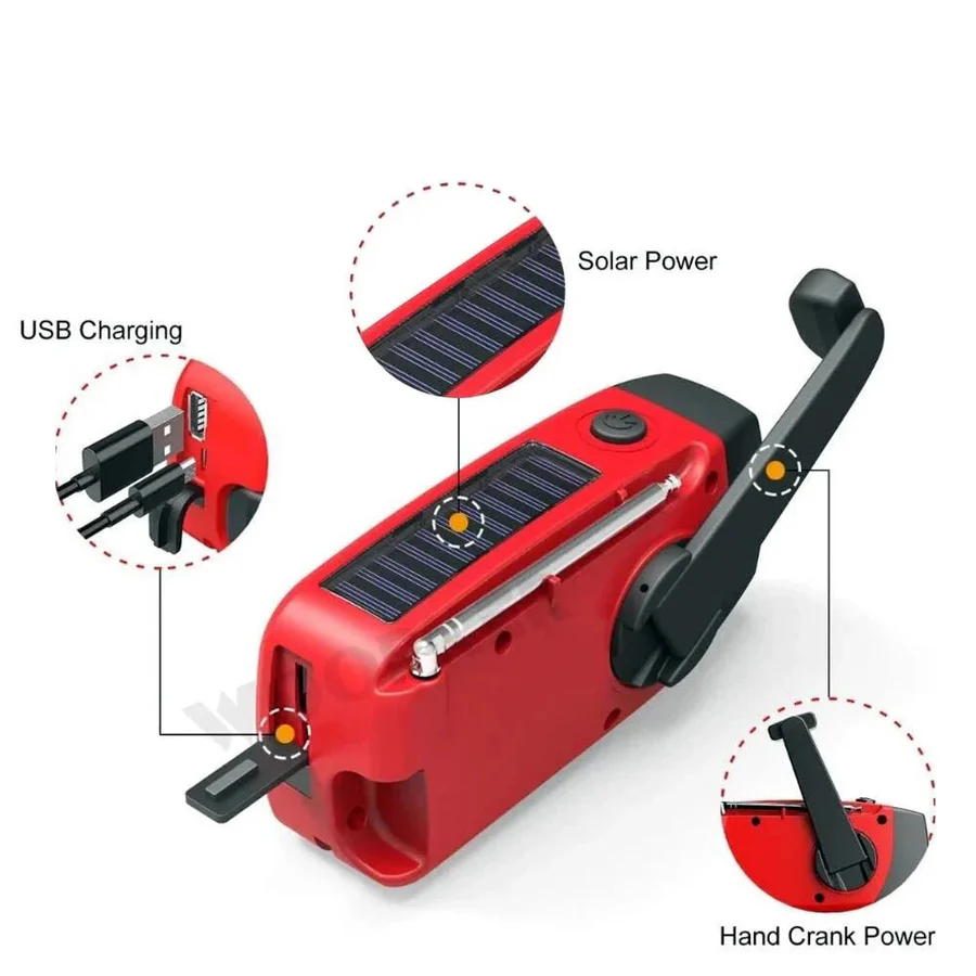 BowLift | All in One Emergency Radio with Solar Power and Power Bank