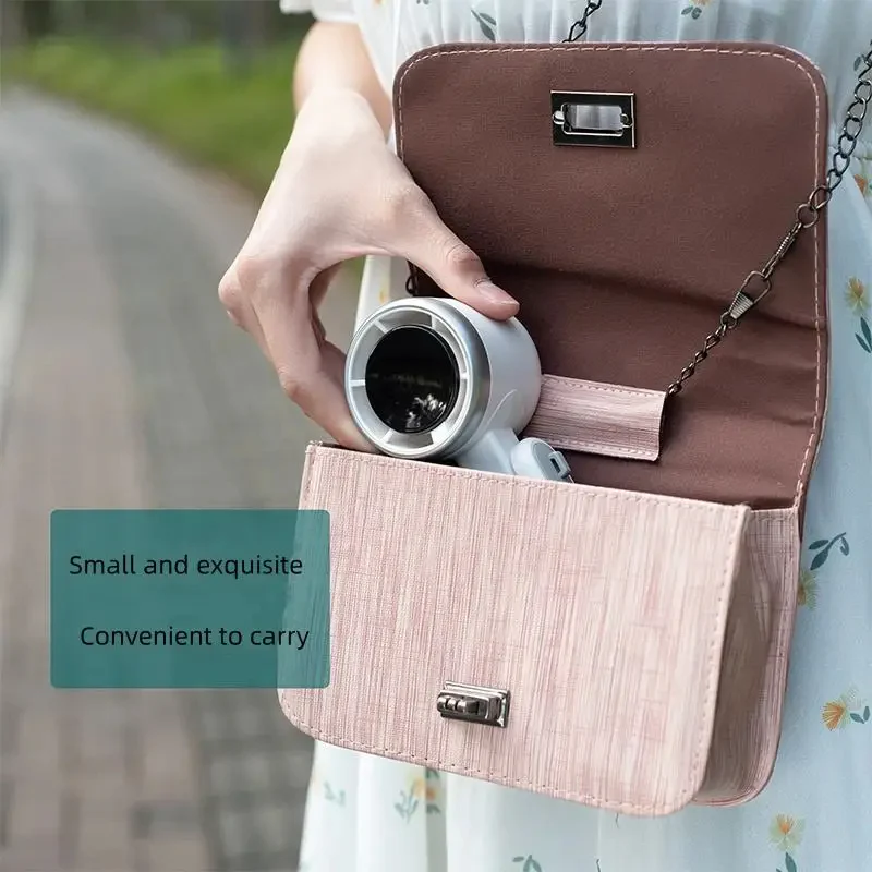 Foldable Handheld Turbo Fan with Digital Display | Bowlift