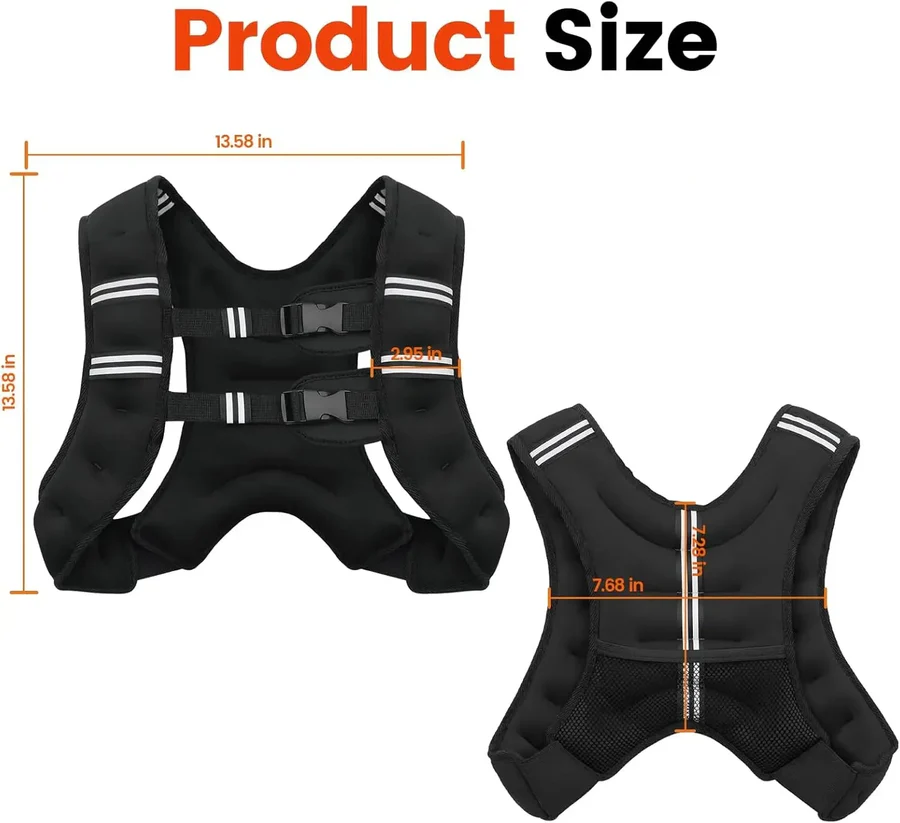 BowLift | Adjustable Weighted Vest with Reflective Stripes