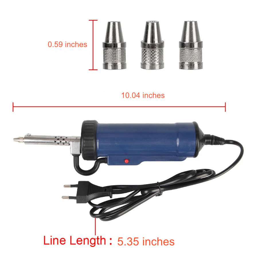 BowLift | Desoldering Machine, Tin Sucker, Automatic Electric Solder with 3 Suction Nozzles