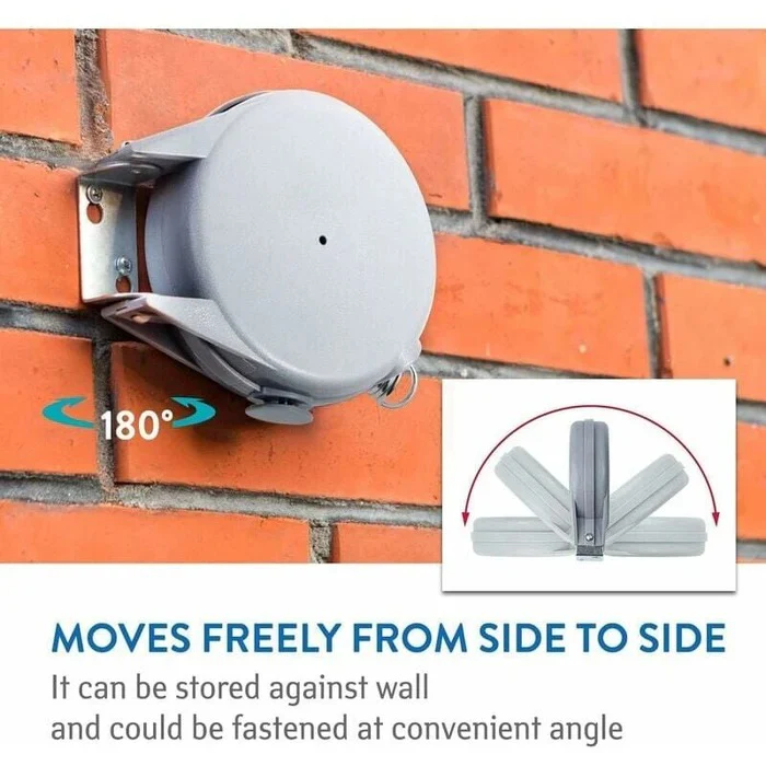 BowLift | Retractable Washing Line with Swivel Wall Mount