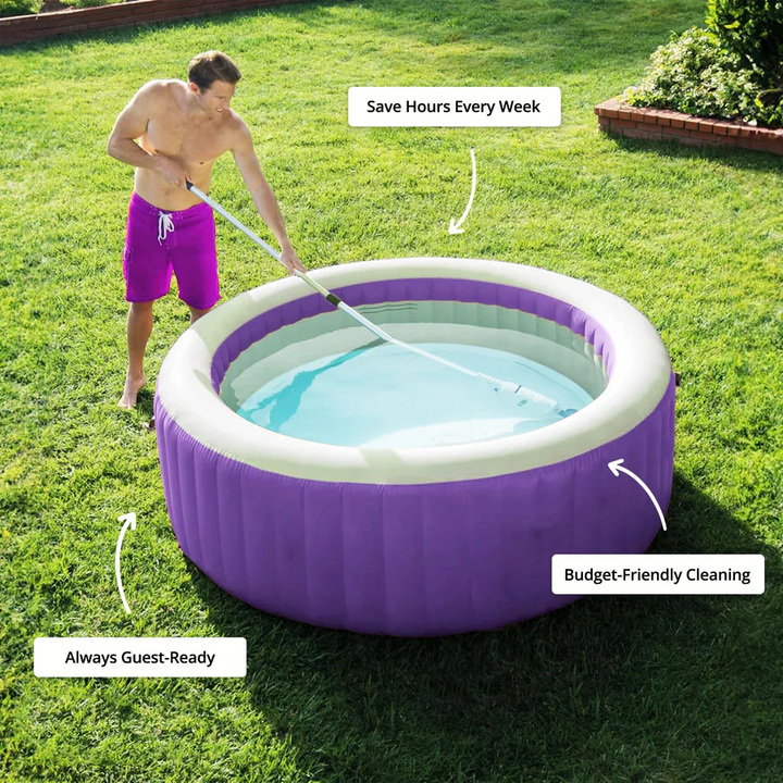 BowLift | Cordless Pool Cleaner, Rechargeable with Interchangeable Heads