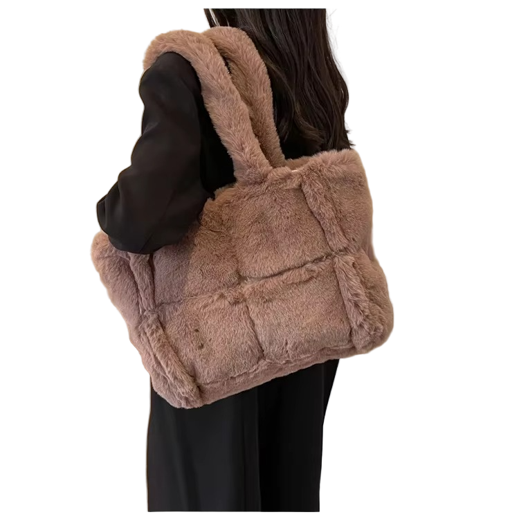 BowLift | Shoulder Bag Plush Pattern Large Capacity Bag