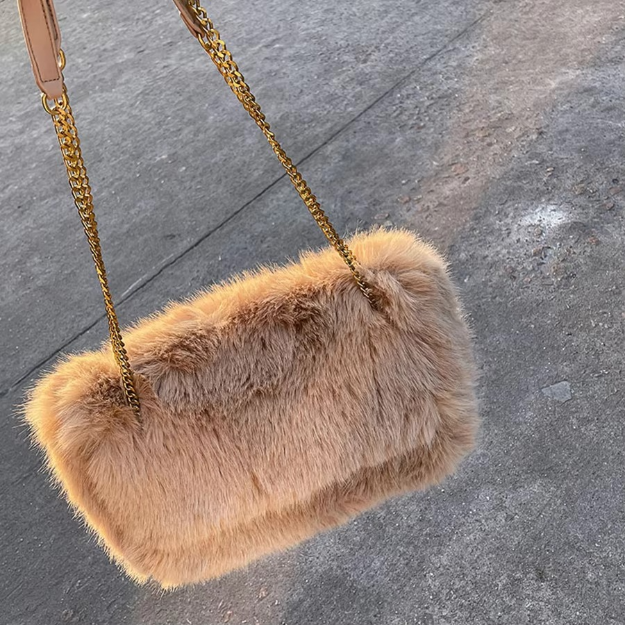 BowLift | Shoulder Bag Plush Pattern Large Capacity Bag