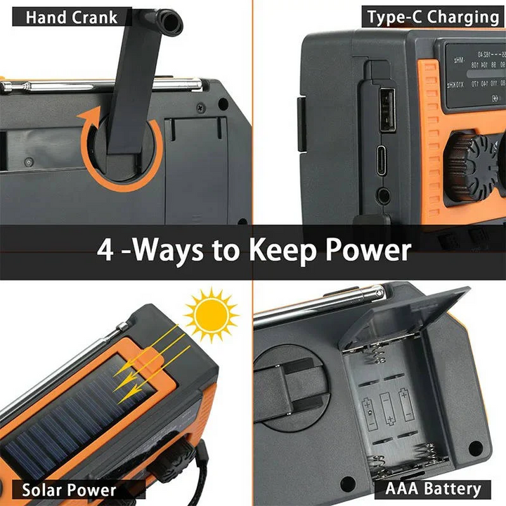 BowLift | Solar Hand Crank Emergency Radio