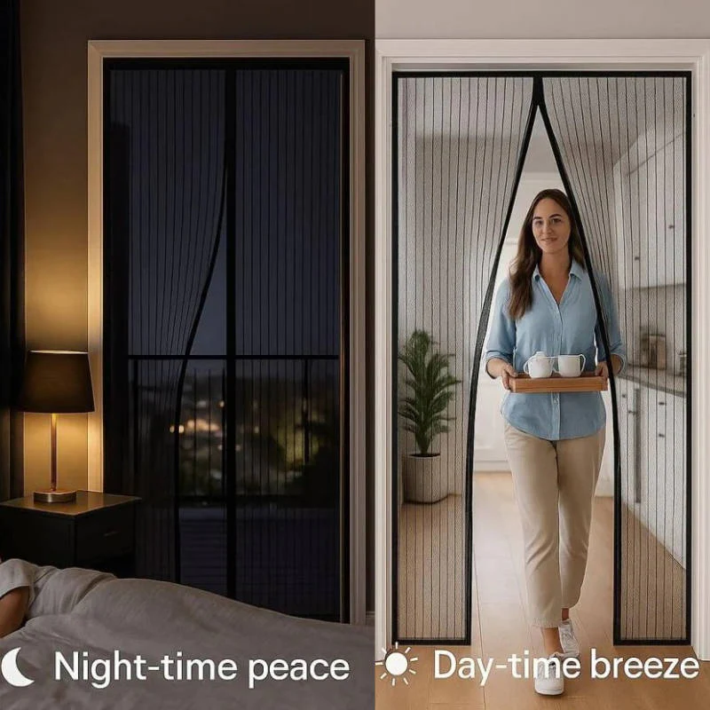 BowLift | Adjustable Magnetic Screen Door for Insect Protection