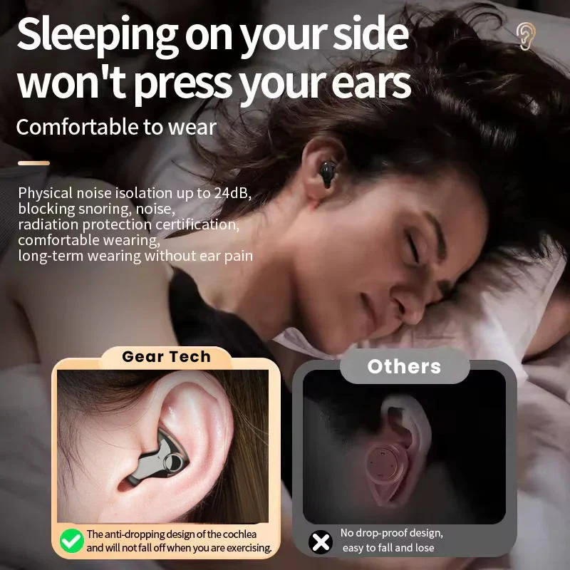 BowLift | Earbuds for Sleeping, Lightweight, Slim Design for Night-time Comfort