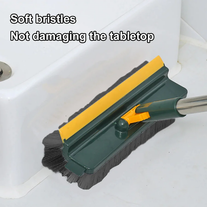 BowLift | Long Handle Floor Scrub Brush with Stiff Bristles