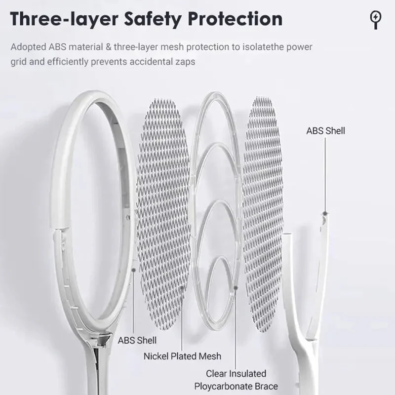 BowLift | 5 in 1 Bug Zapper Racket with Fast Charging