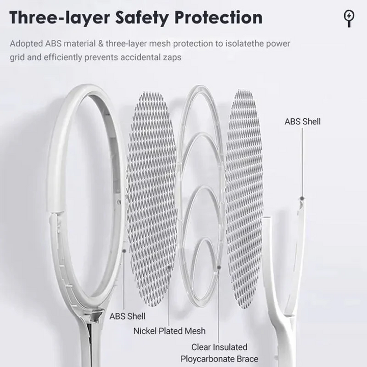BowLift | 5 in 1 Bug Zapper Racket with Fast Charging