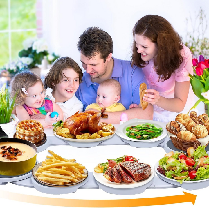 Turntable for dining tables | Enjoy your meals together with ease. | Bowlift