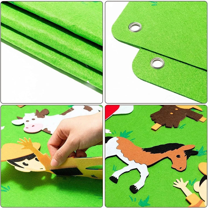 BowLift | WonderWild Felt Board – Interactive Felt Board with Animal Stickers for Learning & Playing