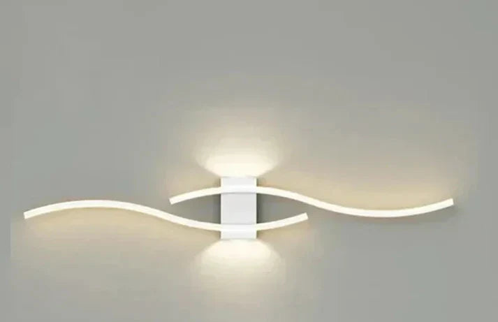 BowLift | Lumivora Wave LED Wall Light | Modern Wave Design | Energy Saving & Stylish | 60×15 cm | Warm, Glare-Free Light