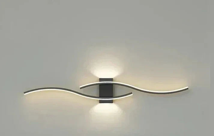 BowLift | Lumivora Wave LED Wall Light | Modern Wave Design | Energy Saving & Stylish | 60×15 cm | Warm, Glare-Free Light