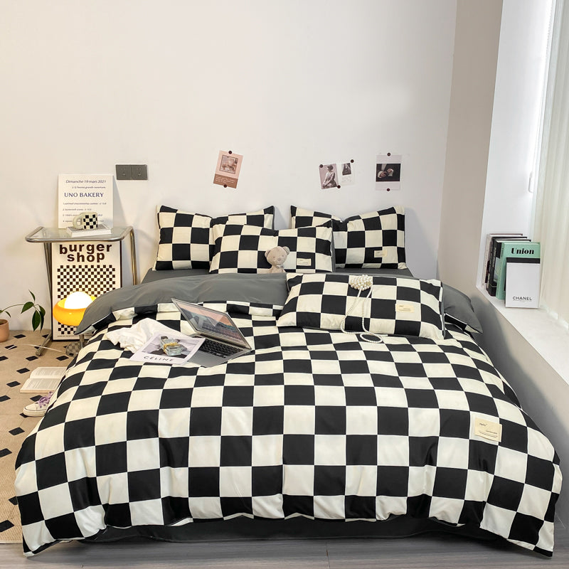 BowLift | PatternNest | Grid Bedding Set