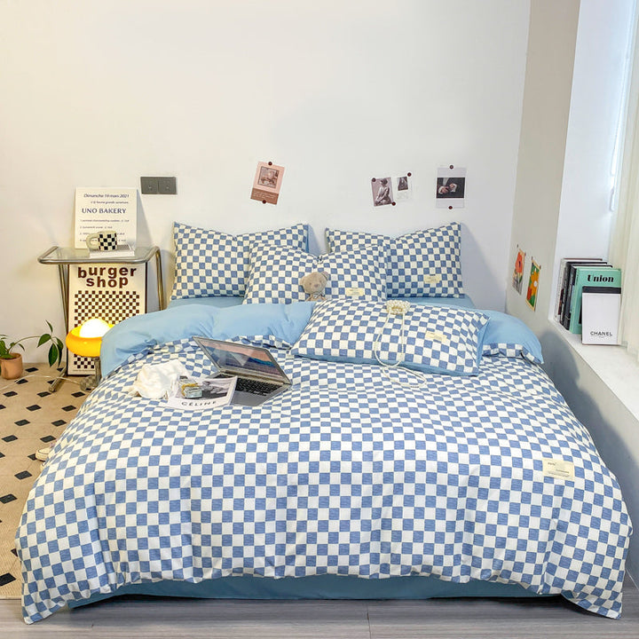 BowLift | PatternNest | Grid Bedding Set