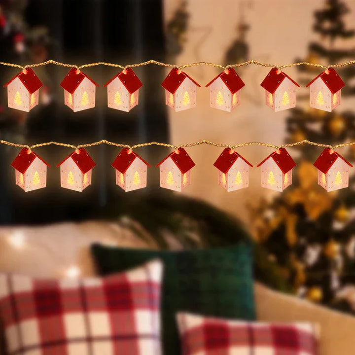 BowLift | Wooden Christmas houses with LED lighting for festive decoration