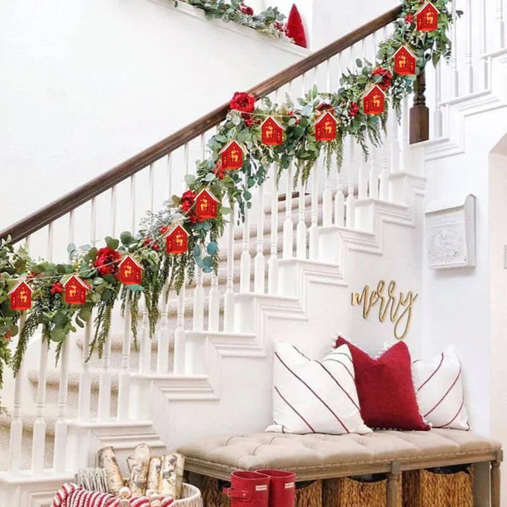 BowLift | Wooden Christmas houses with LED lighting for festive decoration