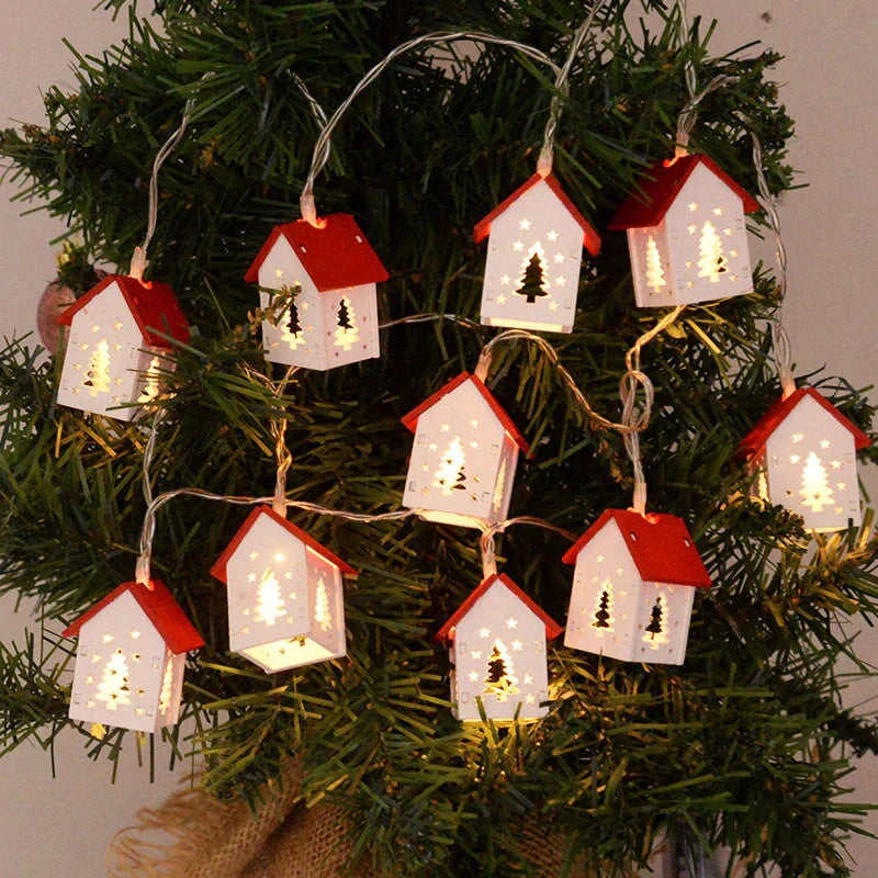 BowLift | Wooden Christmas houses with LED lighting for festive decoration
