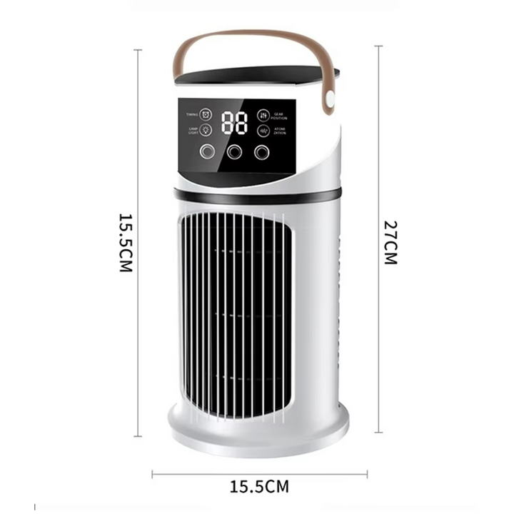 BowLift | ClimaÉlan AirCooler | 3-in-1 misting fan with humidifier & LED ambiance light