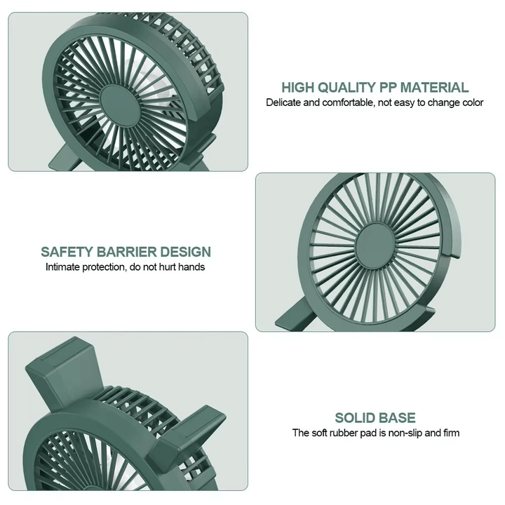 Mini Electric Portable Rechargeable and Silent Fan | Bowlift