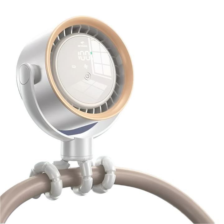 BowLift | Mini USB Fan with Battery, Flexible Mounting and Mobility
